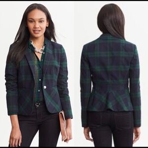 Banana Republic Tartan Blazer